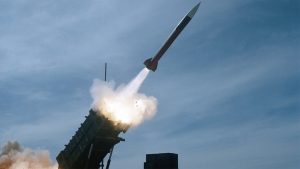 A patriot missile being fired