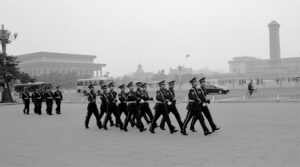 Photo of Chinese military marching