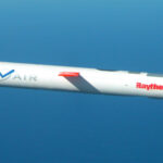 Picture of a Tomahawk cruise missile mid-flight