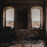 Photo of a destroyed building in the middle east