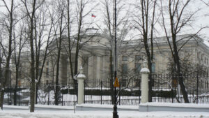 The Russian Embassy in Warsaw, Poland