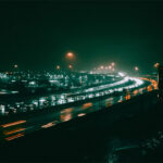 image of Interstate 35 running through Austin, Texas at night