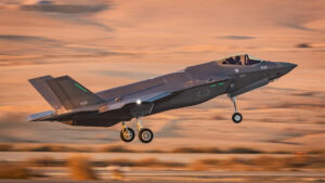 An Israeli F-35I "Adir", the model of aircraft reported to have taken part in the strikes.