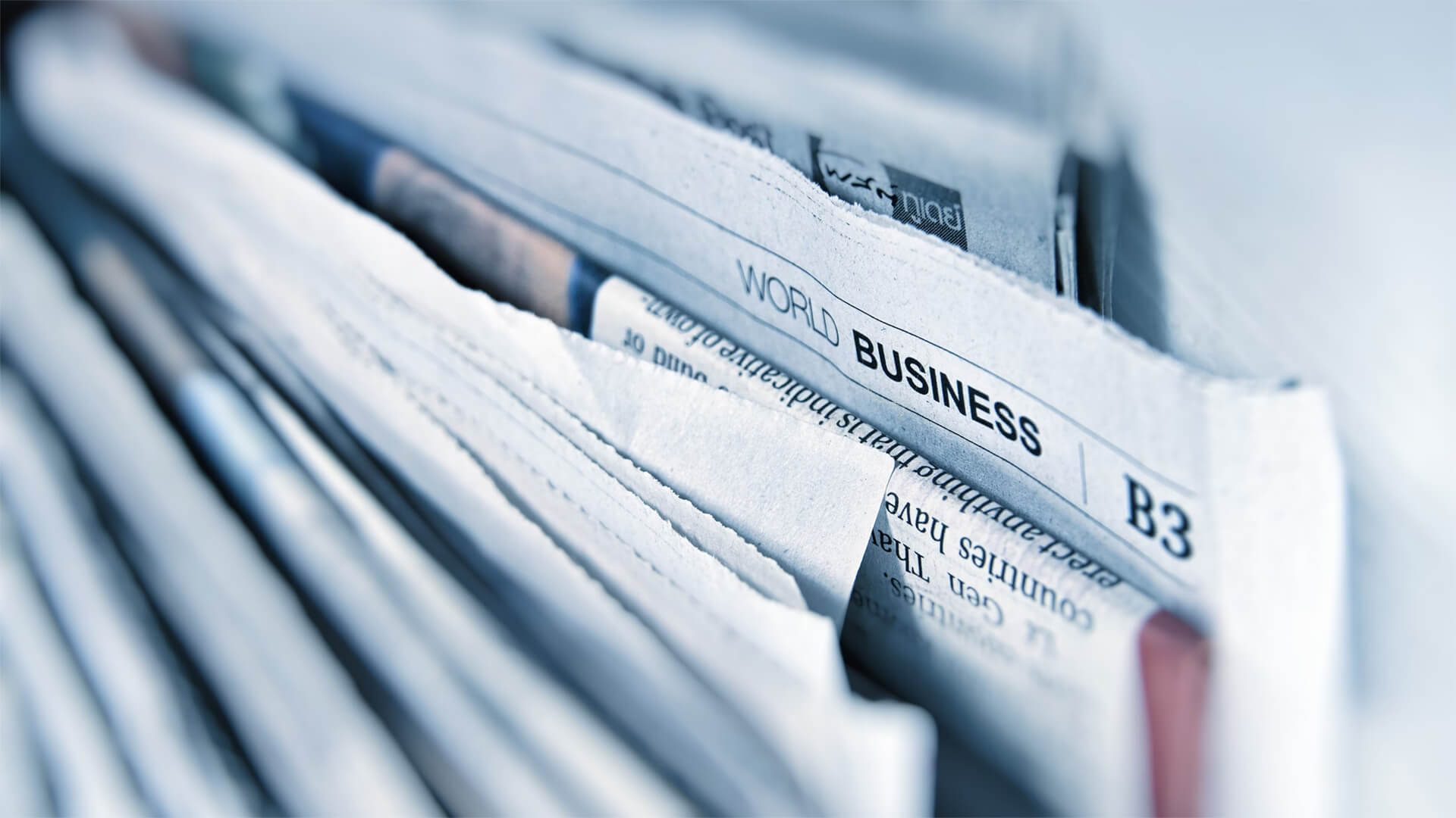 Photo of newspapers stacked