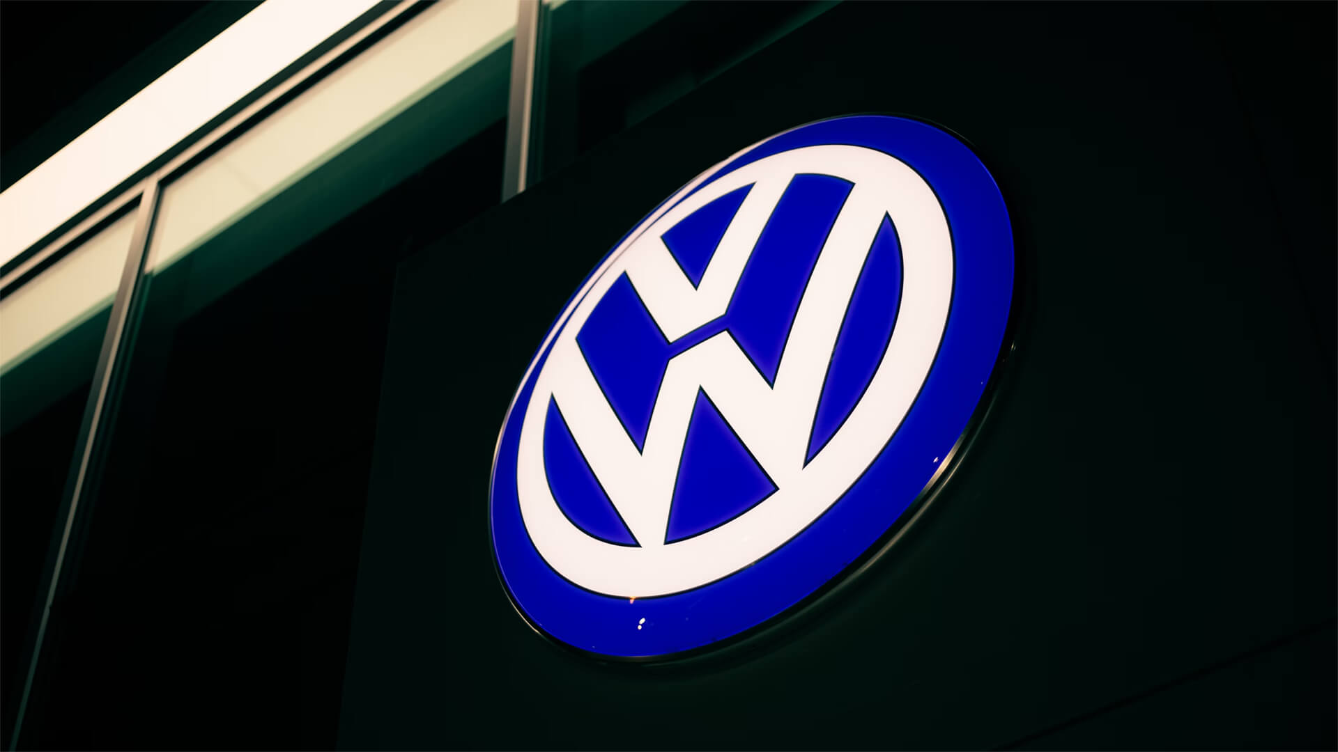 Photo of the Volkswagen logo