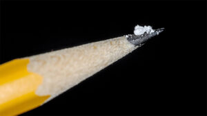 DEA photo of fentanyl on a pencil tip