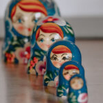 Photo of Russian dolls moving down in smaller size