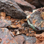 A close up photo of colbat rocks