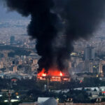 Aftermath of Israeli strike at the IRIB building. Photo by wikimedia: https://en.wikipedia.org/wiki/Iran%E2%80%93Israel_war#/media/File:Attack_on_IRIB's_Live_News_Broadcasting_Studio_07.jpg