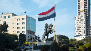 Photo of a plaza and monument in Syria
