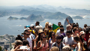 Photo of tourists in Brazil
