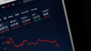Photo of a economic chart trending downward
