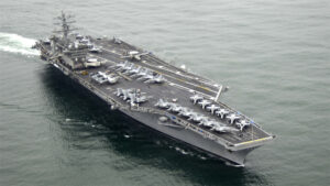 The aircraft carrier USS Nimitz. Photo from Wikimedia: https://en.wikipedia.org/wiki/USS_Nimitz#/media/File:USS_Nimitz_(CVN-68).jpg