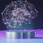 ChatGPT logo with a synthetic brain hovering above