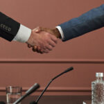 Shaking Hands after Political Negotiation | Photo licensed by Envato Elements