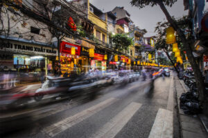 Busy night in Hanoi, Veitnam