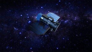 An Artist Rendering of a Satellite in Space
