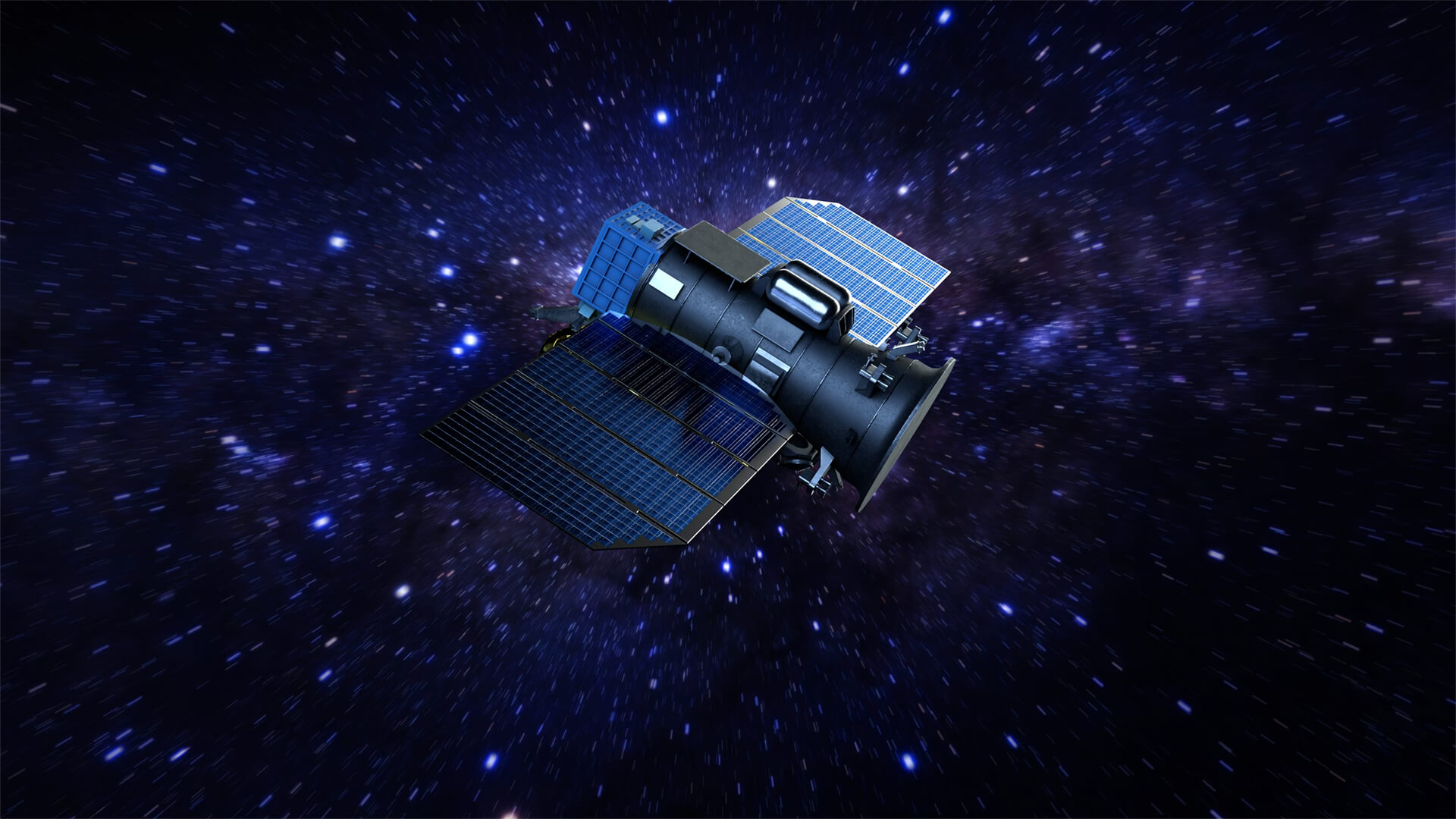 An Artist Rendering of a Satellite in Space
