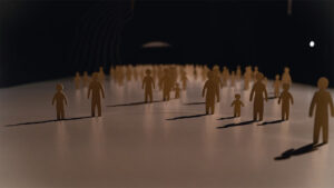 cutouts of children and families