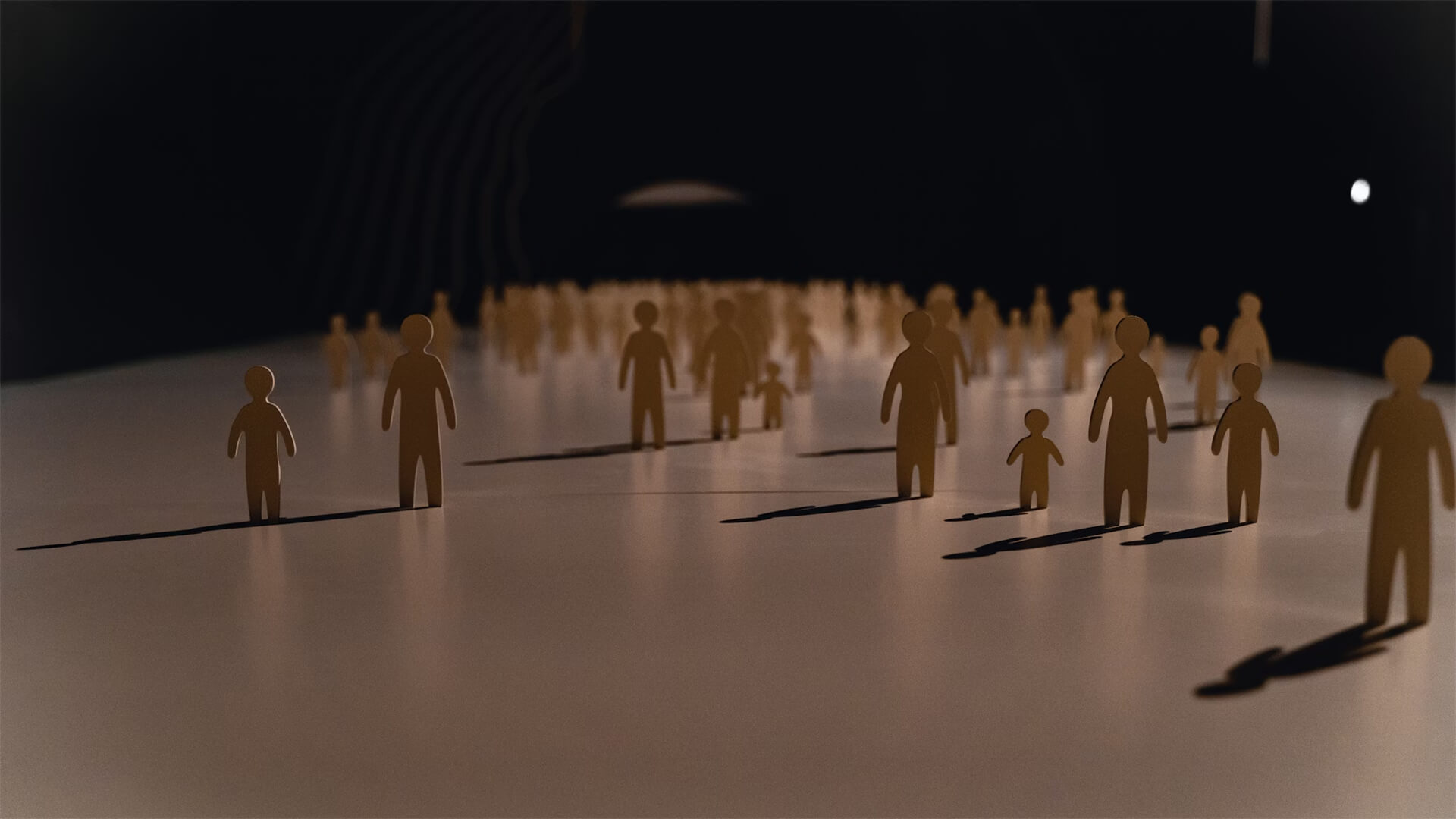 cutouts of children and families