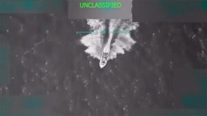 Unclassified footage of the first airstrike (1 September)