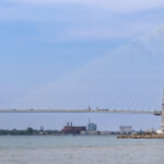The Gordie Howe Bridge under construction | Photo courtesy of Wikimedia Commons