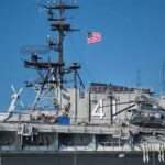 A US Navy battleship