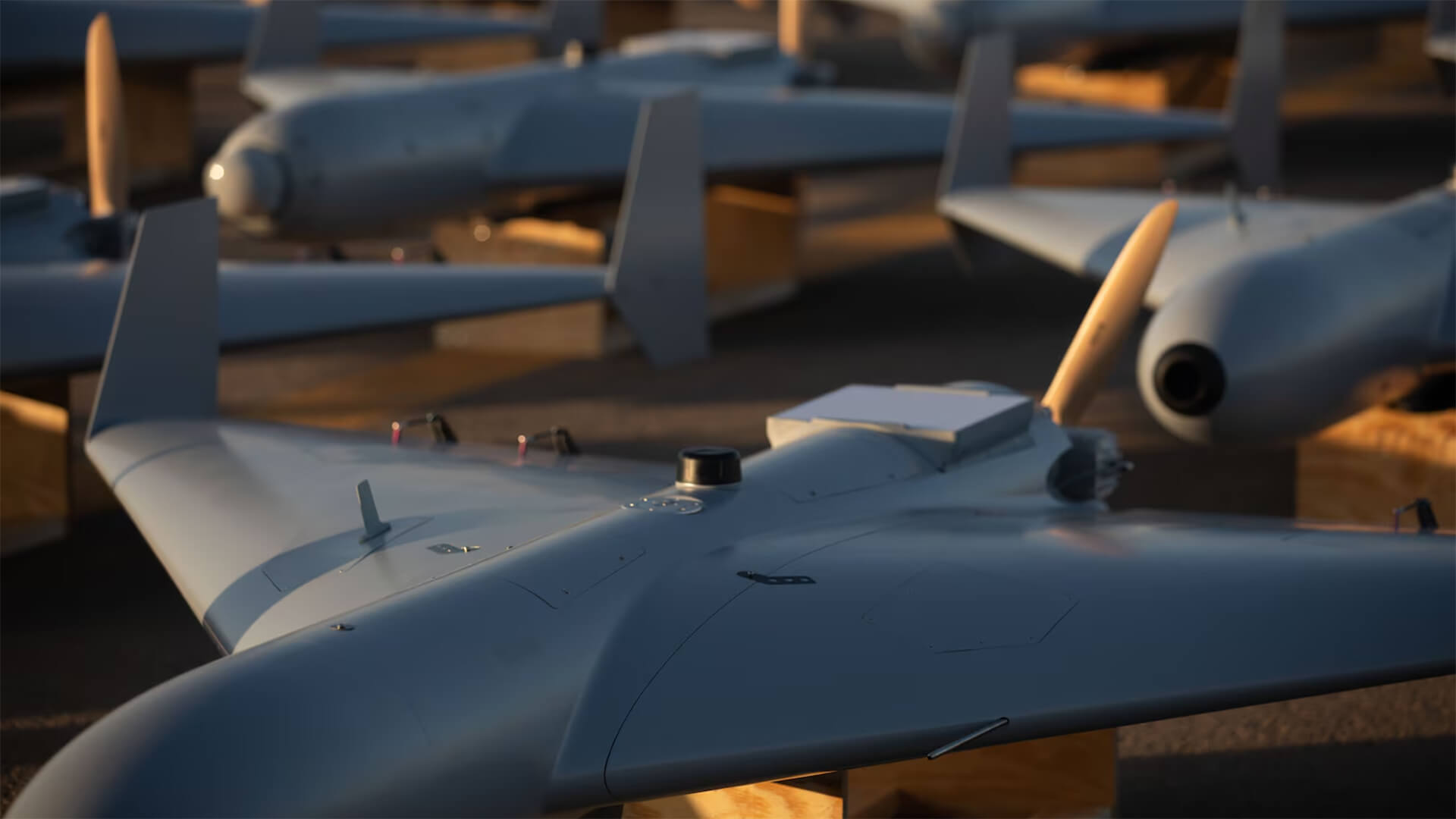 A photo of LUCAS drones courtesy of US Central Command: https://www.centcom.mil/MEDIA/PRESS-RELEASES/Press-Release-View/Article/4347030/us-launches-one-way-attack-drone-force-in-the-middle-east/