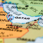 Qatar and Persian Gulf Region on a Map | Photo licensed by Envato Elements