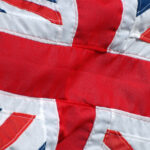Close up of the British flag