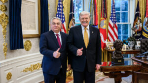 Viktor Orbán and President Trump at the White House | Courtesy of Wikimedia Commons: https://en.wikipedia.org/wiki/Viktor_Orb%C3%A1n#/media/File:Visit_of_Prime_Minister_Viktor_Orban_of_Hungary_at_the_White_House,_Friday,_November_7,_2025_-_29.jpg