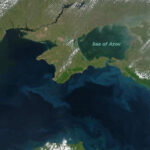 NASA satellite image of the Sea of Azov | Photo by NASA and creative commons licsense
