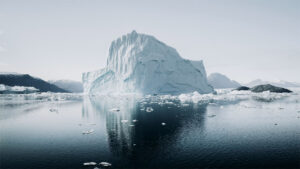 Ice floating in the Arctic Circle