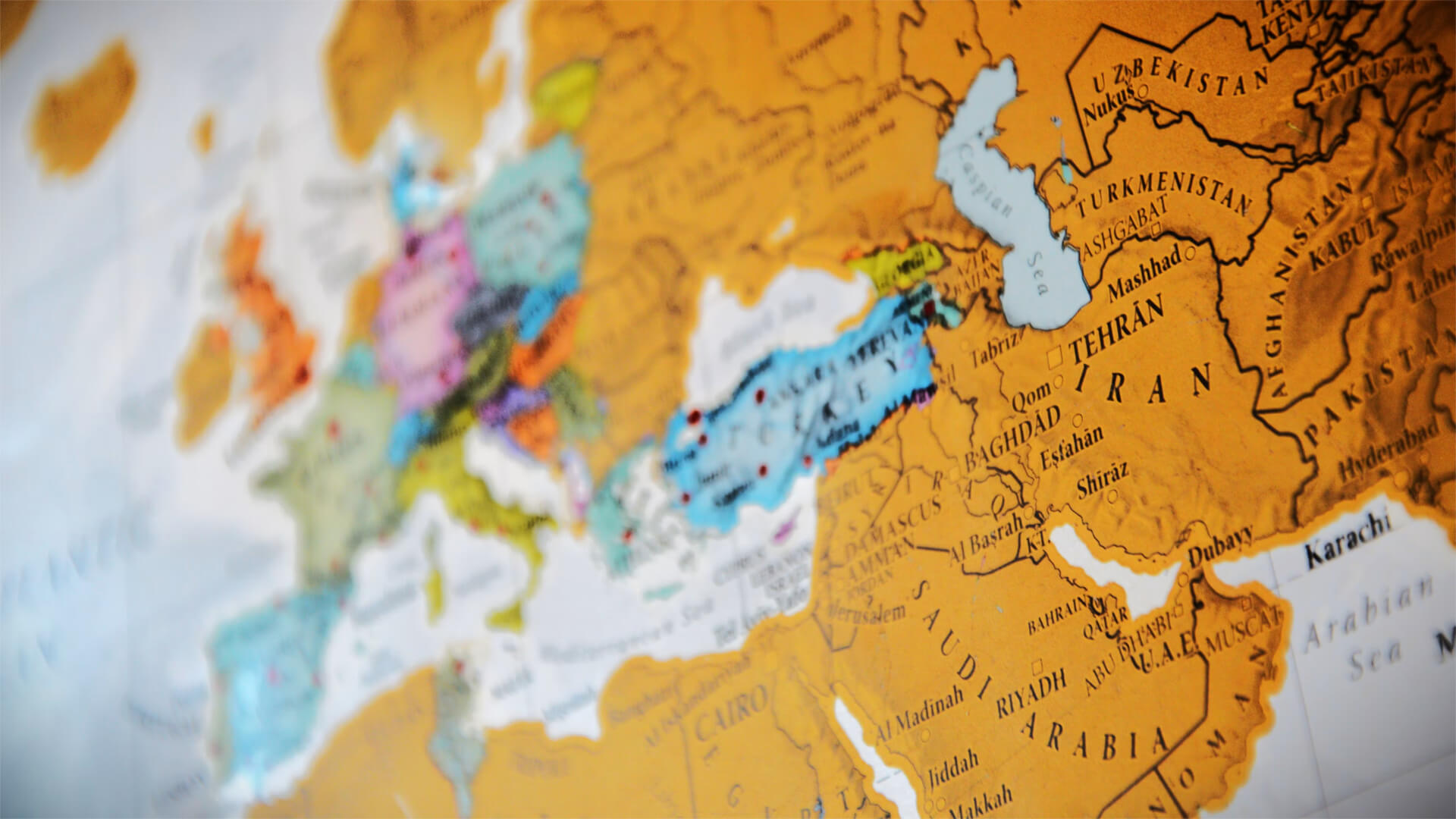 Map of the Middle East