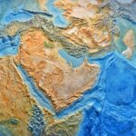 Raised Relief Map View of the Middle East | Licensed by Envato Elements