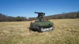 Gladiator Tactical Unmanned Ground Vehicle at Redstone Arsenal | Photo by Wikimedia Commons https://en.wikipedia.org/wiki/Gladiator_tactical_unmanned_ground_vehicle#/media/File:Gladiator_240G.jpg